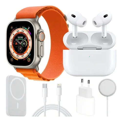 COMBO Reloj Whatch 8 Ultra + Airpods Ser