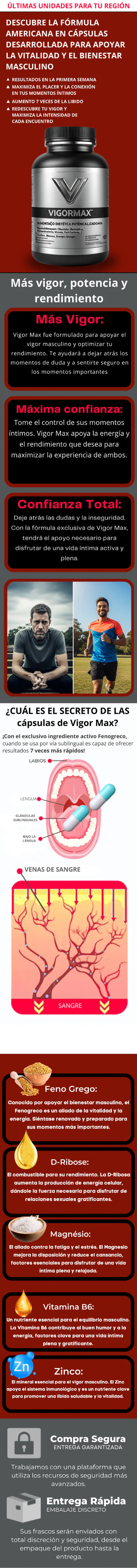 Vigor Max - últimas unidades en stock